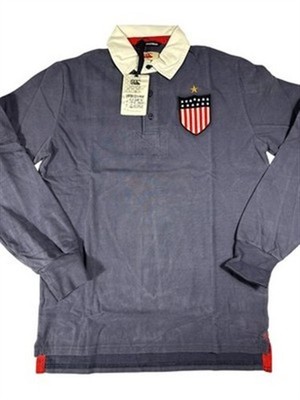 USA Canterbury Blue Rugby Polo Shirt