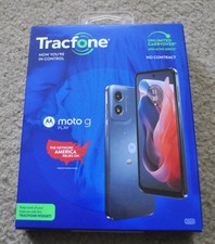 Unlocked Motorola Moto G Play 2024 64GB Blue XT2413V smart phone with BONUS
