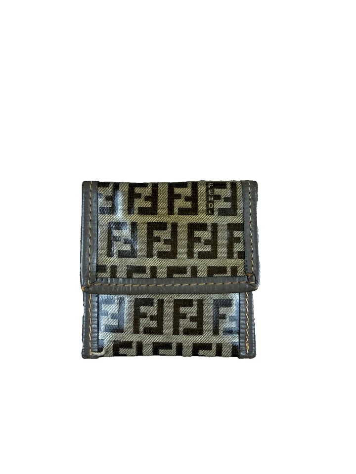 Petite Maroquinerie Fendi Marron style mini pochette - Occasion - Authentique - Photo 1/1