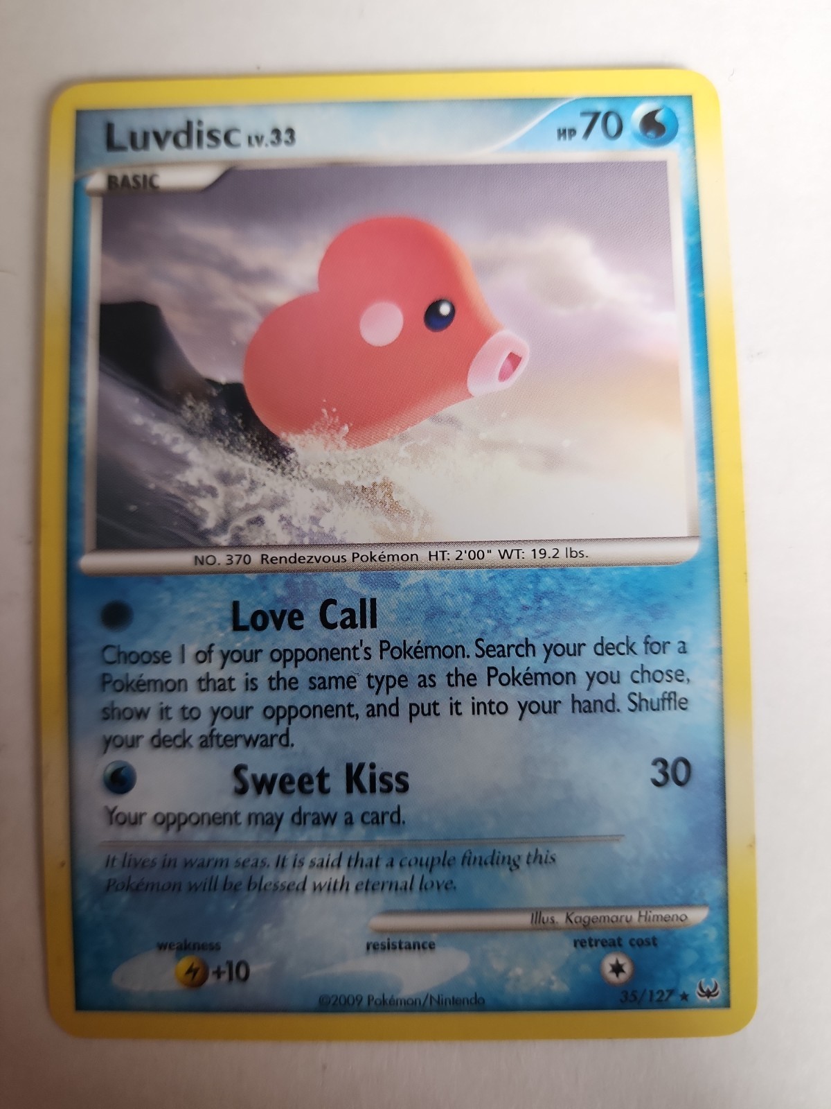 Luvdisc Platinum Pokémon TCG 35/127 Rare