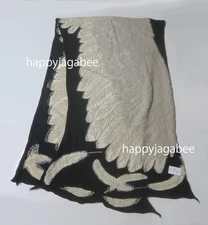 * Kapital Milling Wool Muffler Lane " Steller's Sea Eagle " Black EK-1533EK-1533