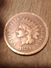1881 U.S. 1 Cent Indian Head With Readable Liberty Nice Coin  — photo 1