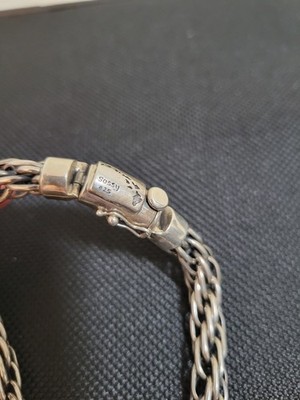 Freches .925 Sterling Silber, Aloha, Hawaii, Kettenglied, Verschluss Armband, 44,3 Gramm
