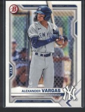 2021 Bowman Draft - Alexander Vargas #BD-121 Yankees