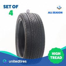 Set Of 4 Used 27545r22 Continental Crosscontact Lx20 108v - 8.5-1032 Set Of 4 Used 27545r22 Continental Crosscontact Lx20 108v - 8.5-1032