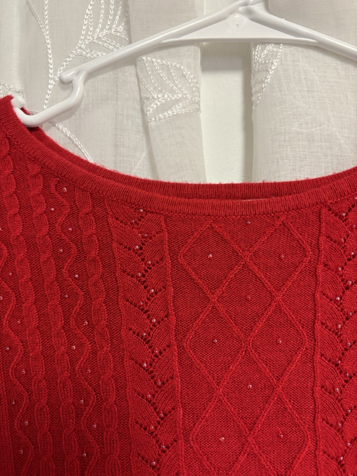 vtg Classic Elements Red Pullover Sweater Petite … - image 2