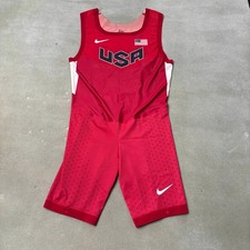 Nike Pro Elite Team USA Singlet Mens Large Track Unitard Speedsuit 2014 Olympics