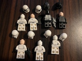 LEGO Star Wars First Order Transporter 75103 - Stormtroopers, Flametrooper- Used