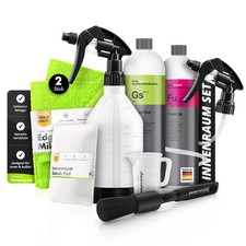 Koch Chemie Green Star Fresh Up Innenreiniger Set Sprühflasche Pad Brush Tücher 