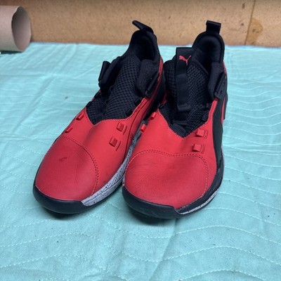 PUMA Uproar Hybrid Court Shoe In Red, size 11, Men's, Jimmy Jaz