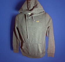 Hollister Pullover Hoodie Navy Blue Chest Logo Long Sleeve Men s Small