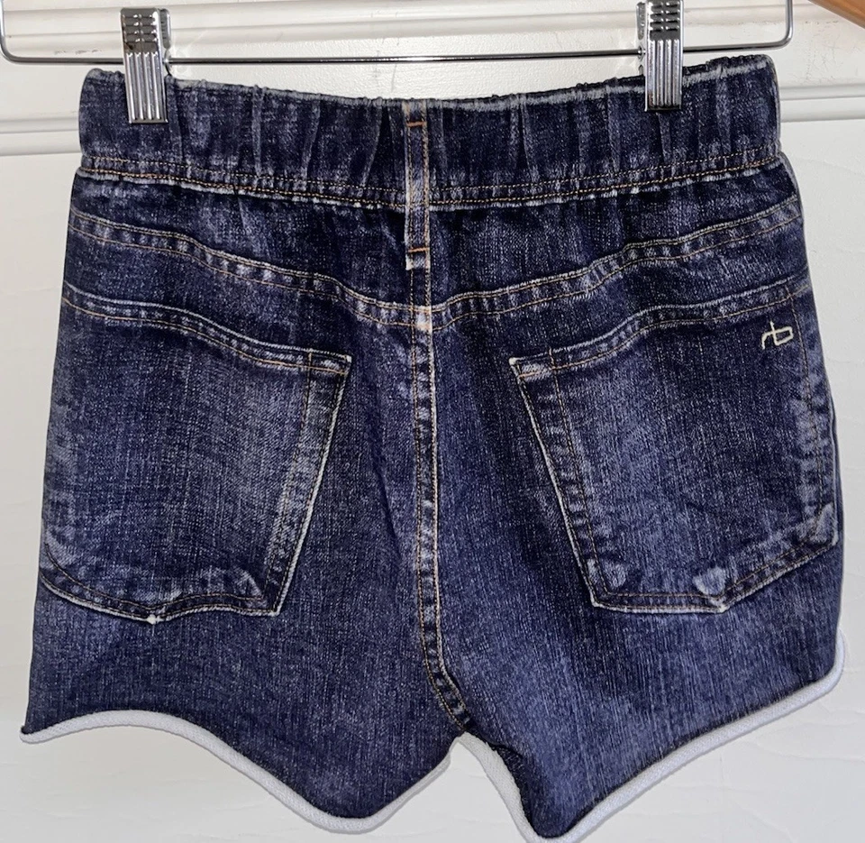 Новый с Ярлыками $158 тряпки и кости Miramar Trompe L'Oeil пот/джинсовые шорты Merest синий-XXS новый - Изображение 2 из 4