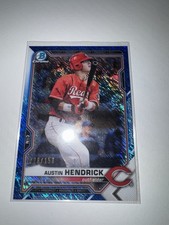 2021 Bowman - Chrome Prospects Austin Hendrick #BCP-55 Blue Shimmer Refractor...