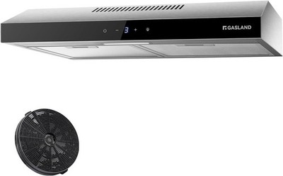Chef SR60SS Visier Dunstabzugshauben 60cm, leise Dunstabzugshaube Abluft 202m³h mit Auto