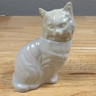VTG Avon Cotillion Persian-Style Cat Shaped Milk Glass Perfume Bottle Decorative