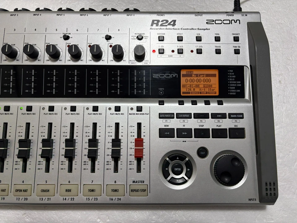 Zoom R24 24-Track Multi Track Recorder Audio Interface with Adapter - Image 4 of 4