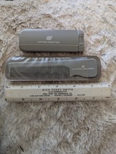 Vintage United Airlines Travel Brush Lint Remover & comb Grey UA Promotional