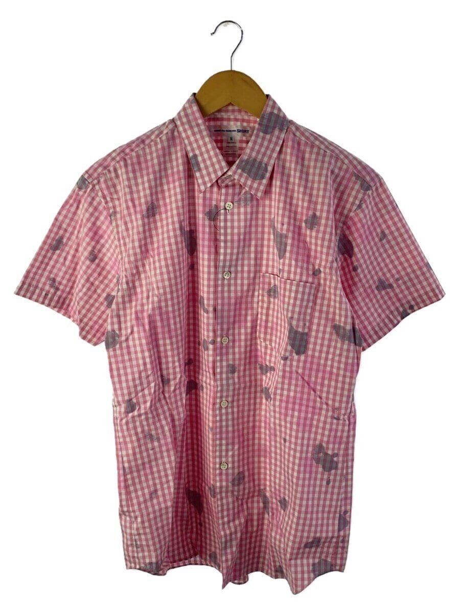 COMME des GARCONS short sleeve shirt M cotton Pink FM-B053
