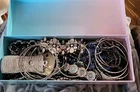 3 LB of Silver Tone   Vintage To Now Fashion And Costume Jewelry