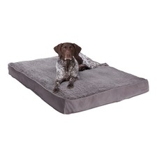 Happy Hounds Daisy Deluxe Supportive Sherpa Dog Bed, Large 48 x 36 in. , Pew...