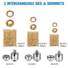 Yescom Grommet Tool Kit #0/#2/#4 Die Hole Puncher 900pcs Eyelets Press Machine — photo 7