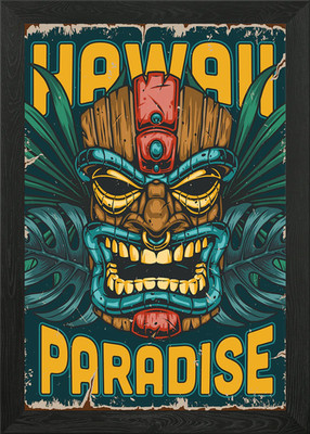 Hawaii Paradise Aloha gerahmtes Wandbild Poster Leinwanddruck Bild