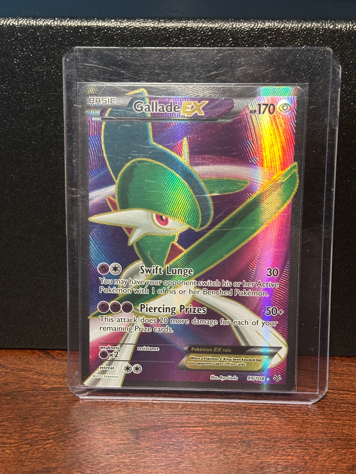 Pokemon TCG Gallade EX Full Art 99/108 Roaring Skies Ultra Rare NM