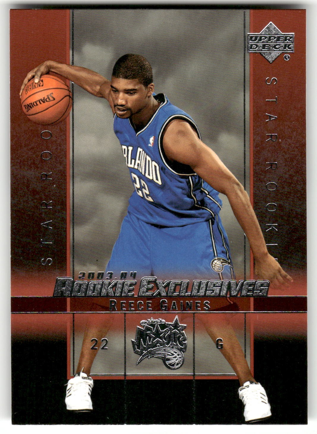 Reece Gaines 2003-04 Upper Deck Rookie Exclusives #11 RC Orlando Magic