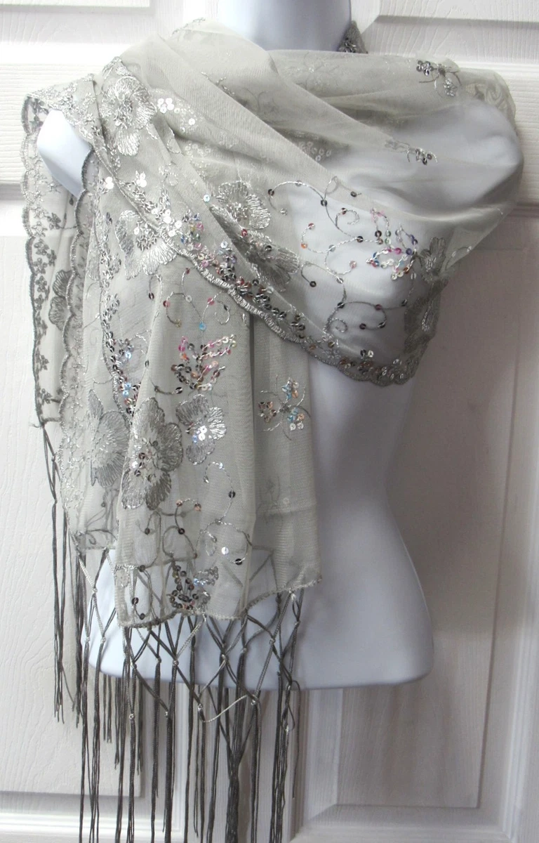 silver scarf for evening dress Final Sale Elegant Strapless Gray Satin Evening Dress with Scarf SS704