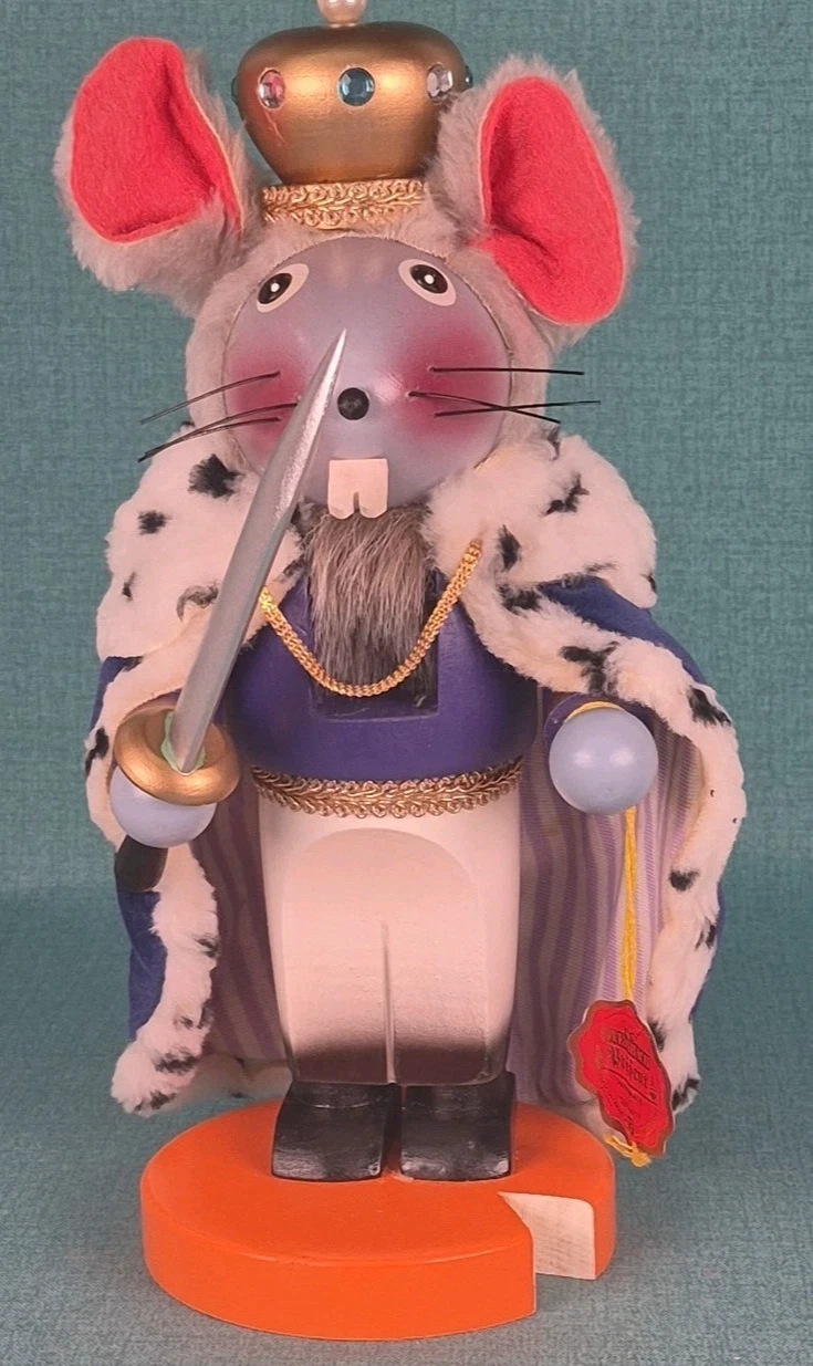 Steinbach Nutcracker Chubby Mouse King Limited Ed 0465 12" Tall