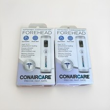 CONAIRCARE Infrared Forehead Thermometer One Button Fever Alert NEW 2PACKSZ 