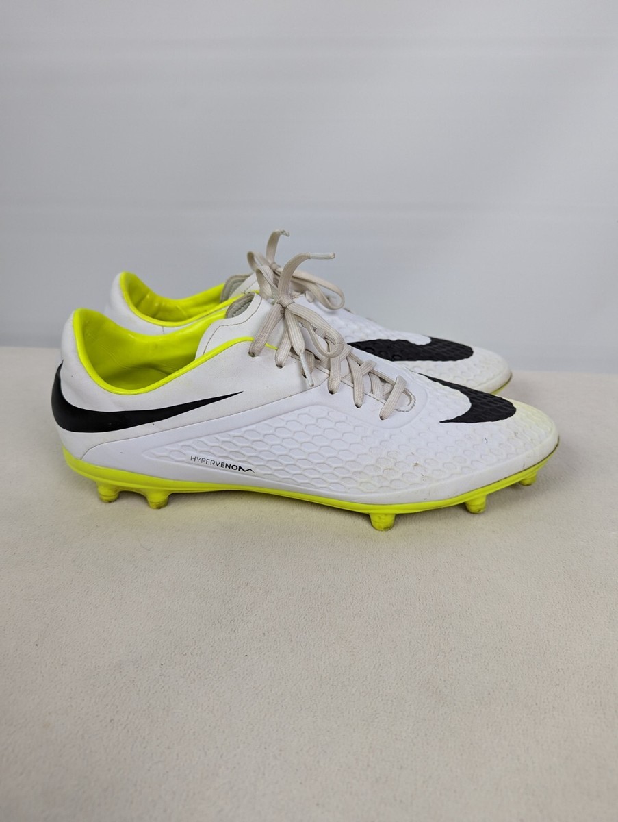 Nike Hypervenom トレーニングシューズ ホワイト/イエロー/グレー Nike Hypervenom Phantom Soccer Boots Youths Sz 4Y White
