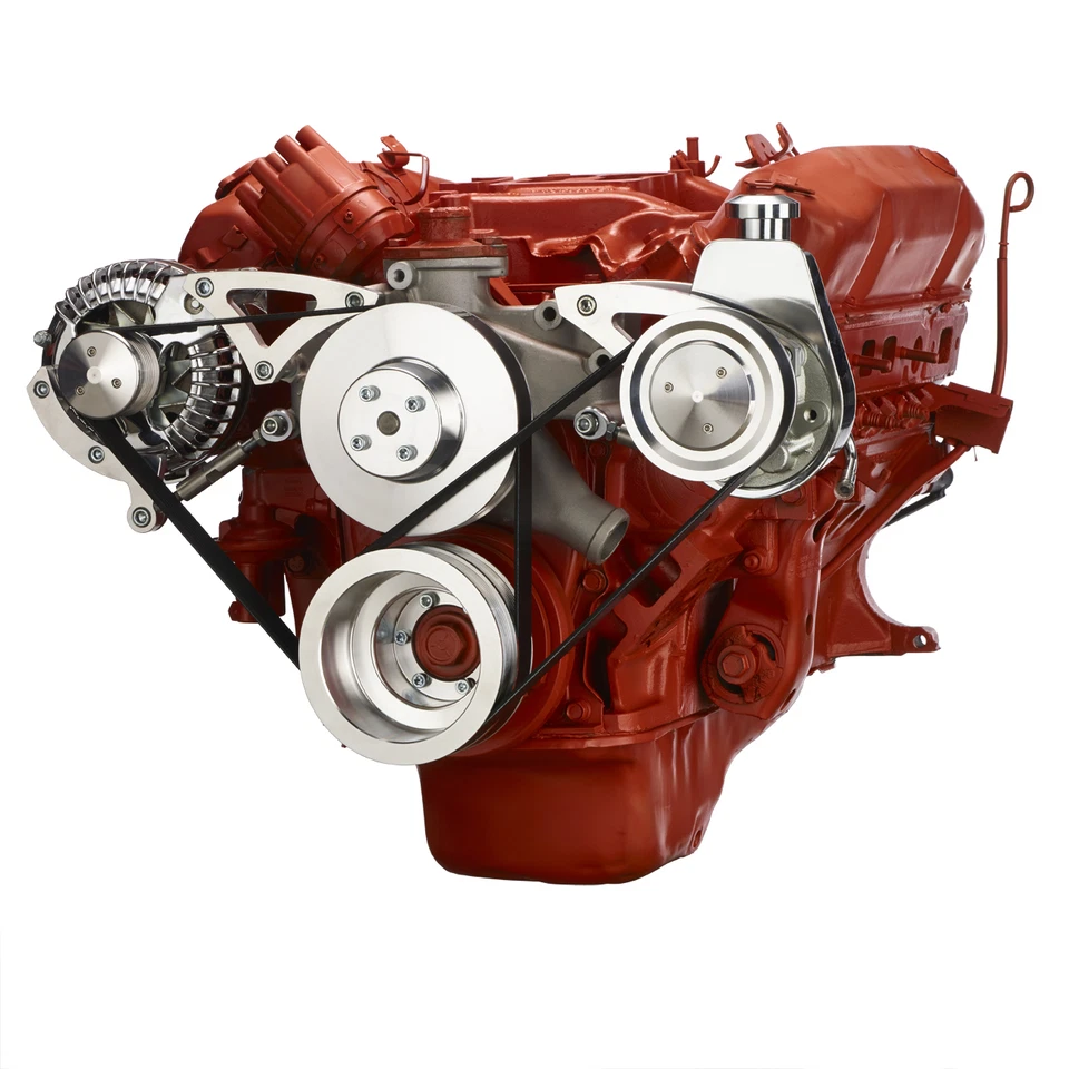 Kit de conversão de polia serpentina Mopar Big Block 426 440 Chrysler direção hidráulica - Imagem 4 de 4