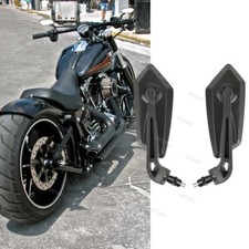 Espejos retrovisores de motocicleta negros para Harley Road Glide King Street Glide Touring Softail