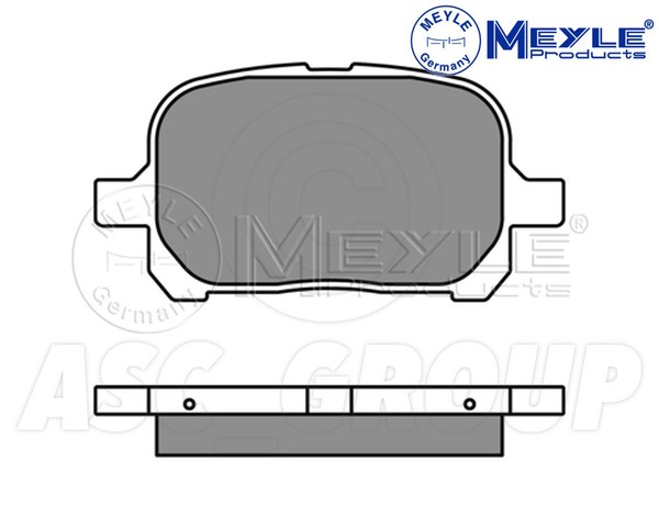 Meyle Bremsbelagsatz, Vorderachse Mit Anti Quietsch Platte 025 235 1317-image