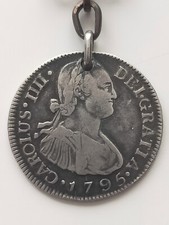 Colonial Coin Spain 2 REALES Guatemala Charles IV 1795