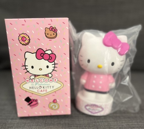 Sanrio Hello Kitty Cafe Chef Pink White Coin Bank Las Vegas Trinket Plush