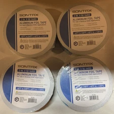 4 - Rolls Sontax HVAC Aluminum Foil Tape 50 Yards x 2" Great for energy saving!