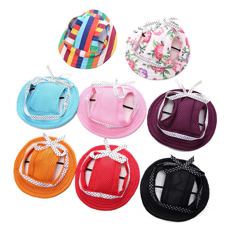 Cappello estivo per cani animali domestici fori orecchie berretto da baseball per cani cuccioli accessori esterni foto 2