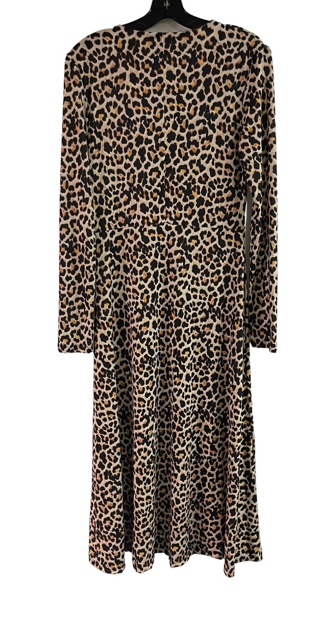 Zara Leopard Animal Print Dress Size S | eBay