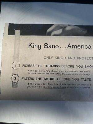 King Sano Americas Purest Tobacco Taste Advertising