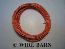 MTW 20 AWG GAUGE ORANGE STRANDED COPPER WIRE 25 FEET MACHINE TOOL WIRE- USA MADE