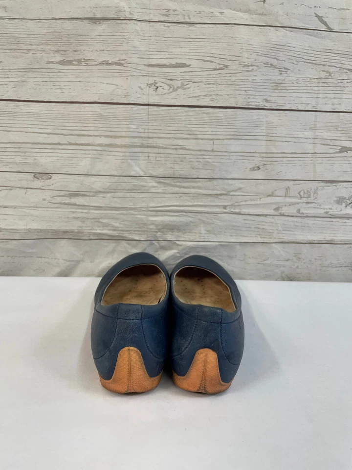 Zapatos planos informales de ballet azul Ecco para mujer talla 35 Foto 3 de 4
