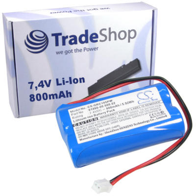 AKKU 800mAh 7,4V Li-Ion für Gardena C1060 plus Solar ersetzt 01866-00.600.02