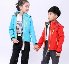 Kids Winter Warm Hooded Fleece Jacket Kid Child Outdoor Thick Coat Outerwear