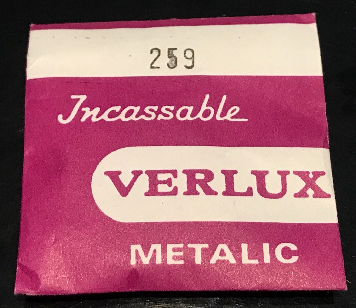 Verre De Montre Plexi VERLUX Métallisé - Diamètre 319 - Pour Montre De Plongée Vintage - Neuf