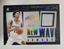2021-22 Panini Noir New Wave Jerseys /99 Joshua Primo #NWJ-JPM Rookie RC