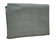 Vintage US Military Genuine Issue Army Wool Blanket  66X84