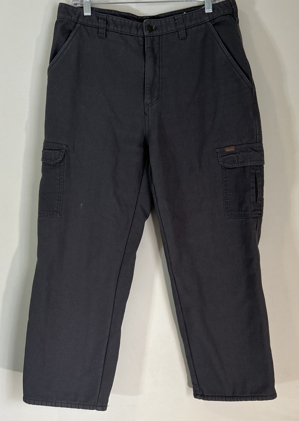 Stanley Pants Mens Size 36x30 Carpenter Style Work Fleece Lined Heavyweight