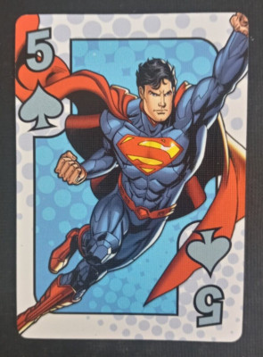 Aquarius DC Comics Superman Playing Card 5 Spades